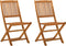 vidaXL - Tuinstoelen - 2 - st - inklapbaar - massief - eucalyptushout