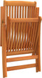 vidaXL - Tuinstoelen - 2 - st - inklapbaar - massief - eucalyptushout
