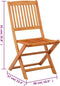 vidaXL - Tuinstoelen - 2 - st - inklapbaar - massief - eucalyptushout