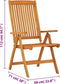 vidaXL - Tuinstoelen - 2 - st - inklapbaar - massief - eucalyptushout