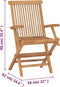 vidaXL - Tuinstoelen - 2 - st - inklapbaar - massief - teakhout