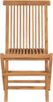 vidaXL - Tuinstoelen - 2 - st - inklapbaar - massief - teakhout