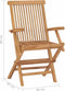 vidaXL - Tuinstoelen - 2 - st - inklapbaar - massief - teakhout