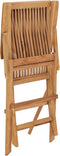 vidaXL - Tuinstoelen - 2 - st - inklapbaar - massief - teakhout