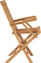 vidaXL - Tuinstoelen - 2 - st - inklapbaar - massief - teakhout