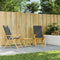 vidaXL - Tuinstoelen - 2 - st - inklapbaar - met - kussens - bamboe