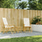 vidaXL - Tuinstoelen - 2 - st - inklapbaar - met - kussens - bamboe