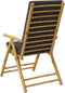 vidaXL - Tuinstoelen - 2 - st - inklapbaar - met - kussens - bamboe