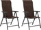 vidaXL - Tuinstoelen - 2 - st - inklapbaar - poly - rattan - bruin