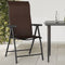 vidaXL - Tuinstoelen - 2 - st - inklapbaar - poly - rattan - bruin