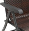 vidaXL - Tuinstoelen - 2 - st - inklapbaar - poly - rattan - bruin