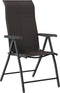 vidaXL - Tuinstoelen - 2 - st - inklapbaar - poly - rattan - zwarte - koffiekleur