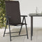 vidaXL - Tuinstoelen - 2 - st - inklapbaar - poly - rattan - zwarte - koffiekleur