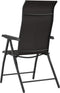 vidaXL - Tuinstoelen - 2 - st - inklapbaar - poly - rattan - zwarte - koffiekleur