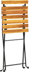 vidaXL - Tuinstoelen - 2 - st - inklapbaar - staal - en - massief - acaciahout