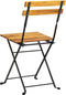 vidaXL - Tuinstoelen - 2 - st - inklapbaar - staal - en - massief - acaciahout