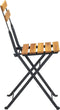 vidaXL - Tuinstoelen - 2 - st - inklapbaar - staal - en - massief - acaciahout