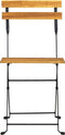vidaXL - Tuinstoelen - 2 - st - inklapbaar - staal - en - massief - acaciahout