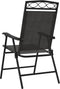 vidaXL - Tuinstoelen - 2 - st - inklapbaar - staal - en - textileen - gemêleerd - grijs