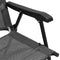 vidaXL - Tuinstoelen - 2 - st - inklapbaar - staal - en - textileen - gemêleerd - grijs