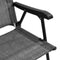 vidaXL - Tuinstoelen - 2 - st - inklapbaar - staal - en - textileen - gemêleerd - grijs