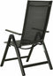 vidaXL - Tuinstoelen - 2 - st - inklapbaar - textileen - aluminium - zwart