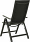 vidaXL - Tuinstoelen - 2 - st - inklapbaar - textileen - aluminium - zwart