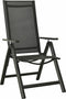 vidaXL - Tuinstoelen - 2 - st - inklapbaar - textileen - aluminium - zwart