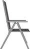 vidaXL - Tuinstoelen - 2 - st - inklapbaar - textileen - zwart