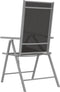 vidaXL - Tuinstoelen - 2 - st - inklapbaar - textileen - zwart