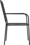 vidaXL - Tuinstoelen - 2 - st - katoenen - touw - en - staal - zwart