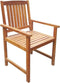 vidaXL - Tuinstoelen - 2 - st - massief - acaciahout - bruin