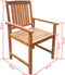 vidaXL - Tuinstoelen - 2 - st - massief - acaciahout - bruin