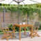 vidaXL - Tuinstoelen - 2 - st - massief - acaciahout - en - poly - rattan - grijs