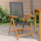 vidaXL - Tuinstoelen - 2 - st - massief - acaciahout - en - poly - rattan - zwart