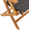 vidaXL - Tuinstoelen - 2 - st - massief - acaciahout - en - poly - rattan - zwart