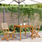 vidaXL - Tuinstoelen - 2 - st - massief - acaciahout - en - poly - rattan - beige