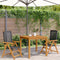 vidaXL - Tuinstoelen - 2 - st - massief - acaciahout - en - poly - rattan - zwart