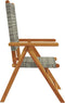 vidaXL - Tuinstoelen - 2 - st - massief - acaciahout - en - poly - rattan - grijs