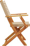 vidaXL - Tuinstoelen - 2 - st - massief - acaciahout - en - poly - rattan - beige