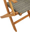 vidaXL - Tuinstoelen - 2 - st - massief - acaciahout - en - poly - rattan - grijs