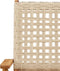 vidaXL - Tuinstoelen - 2 - st - massief - acaciahout - en - poly - rattan - beige