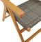 vidaXL - Tuinstoelen - 2 - st - massief - acaciahout - en - poly - rattan - grijs