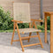 vidaXL - Tuinstoelen - 2 - st - massief - acaciahout - en - poly - rattan - beige