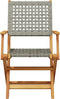vidaXL - Tuinstoelen - 2 - st - massief - acaciahout - en - poly - rattan - grijs