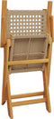 vidaXL - Tuinstoelen - 2 - st - massief - acaciahout - en - poly - rattan - beige