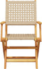 vidaXL - Tuinstoelen - 2 - st - massief - acaciahout - en - poly - rattan - beige