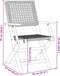 vidaXL - Tuinstoelen - 2 - st - massief - acaciahout - en - poly - rattan - zwart