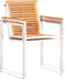 vidaXL - Tuinstoelen - 2 - st - massief - acaciahout - en - roestvrij - staal