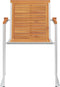 vidaXL - Tuinstoelen - 2 - st - massief - acaciahout - en - roestvrij - staal
